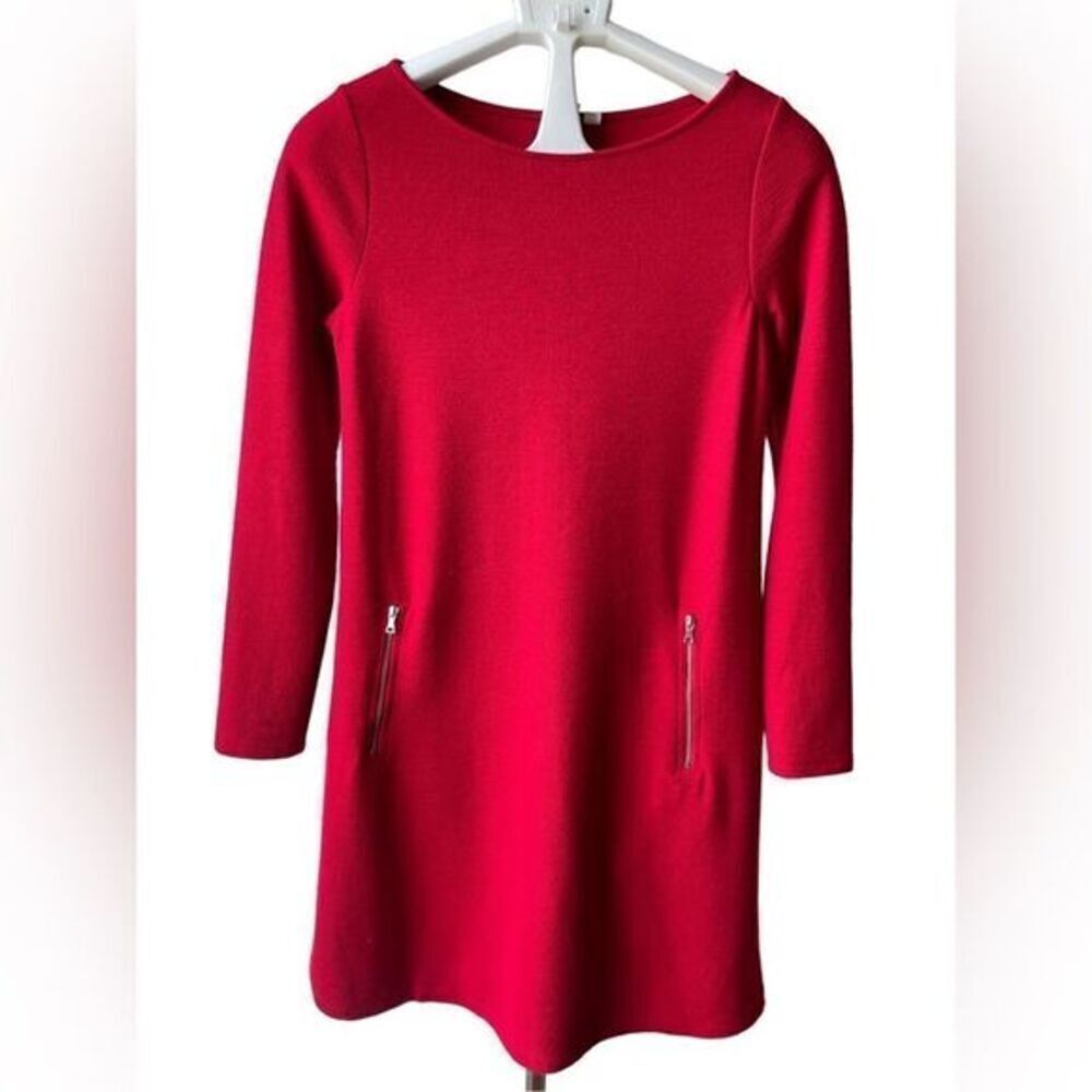 GAP Red Long Sleeve Mini Sweater Dress Women’s Size Small